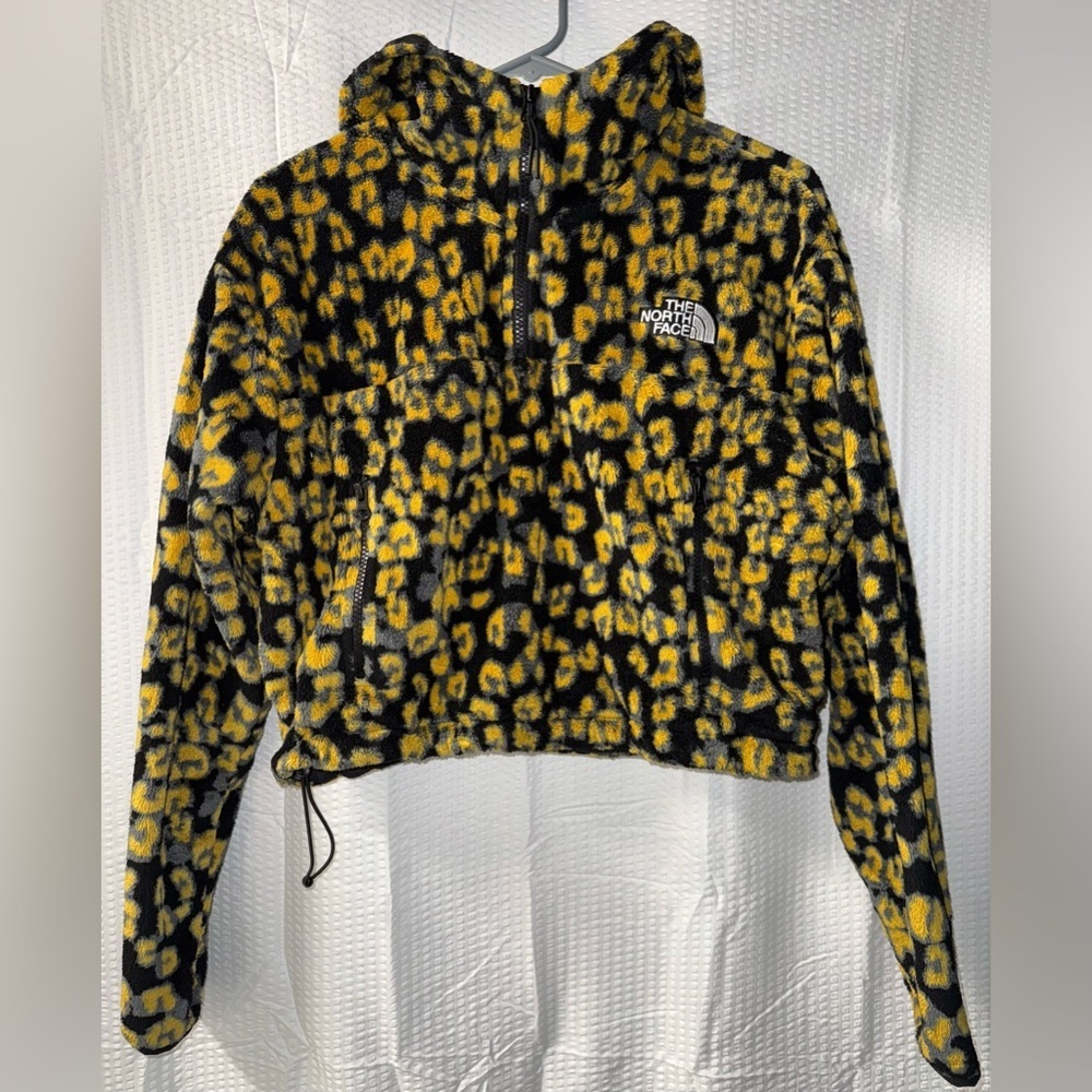 The North Face Women's Printed TKA Kataka Zip Fleece Cropped Size M
